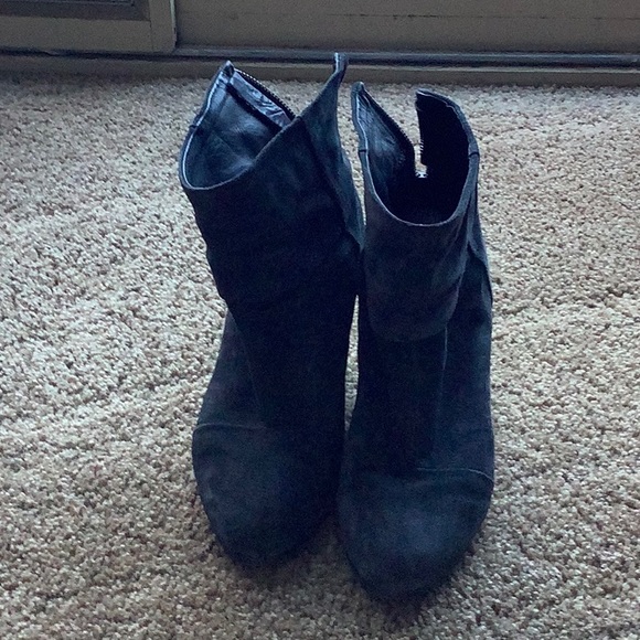 Rag and Bone grey suede Newbury boot side 9 - Picture 4 of 6